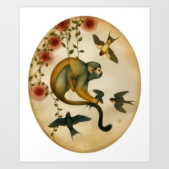 La Bizarre Singerie Art Print