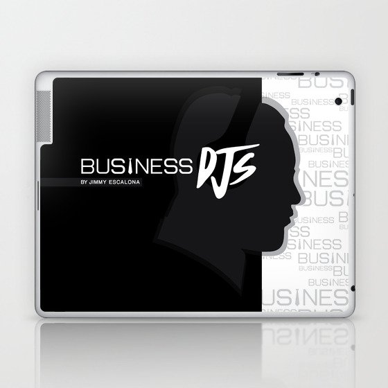 Business DJs Logo Face Silhouette Laptop & iPad Skin