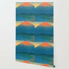 Lake Yamanaka and Mt.Fuji by Kawase Hasui Wallpaper