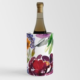 peonies and lilac flower Wine Chiller