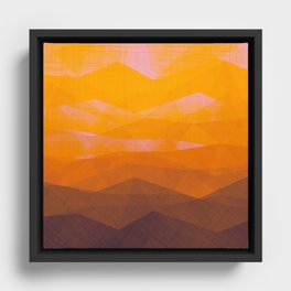 Sunrise Morning Mountains Framed Canvas