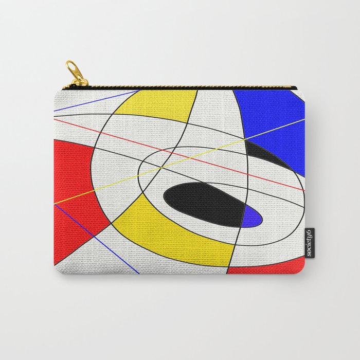 Incomplete Primary - Red, yellow, black, white, blue abstract artwork Carry-All Pouch