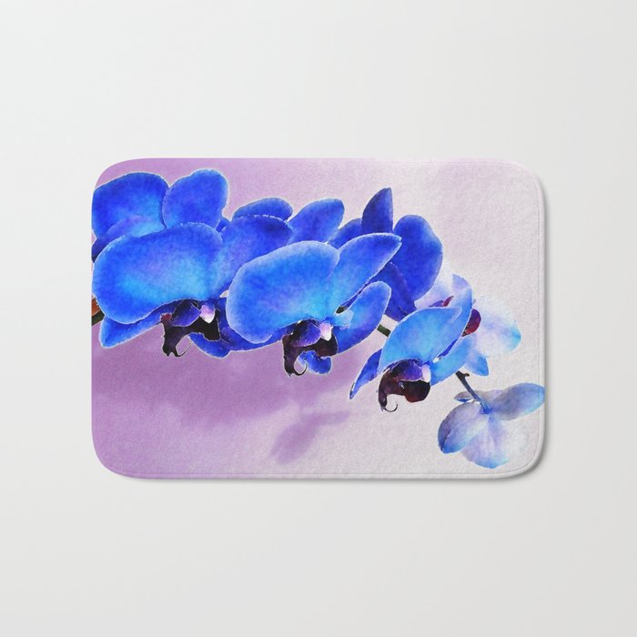 Blue Orchid Bath Mat