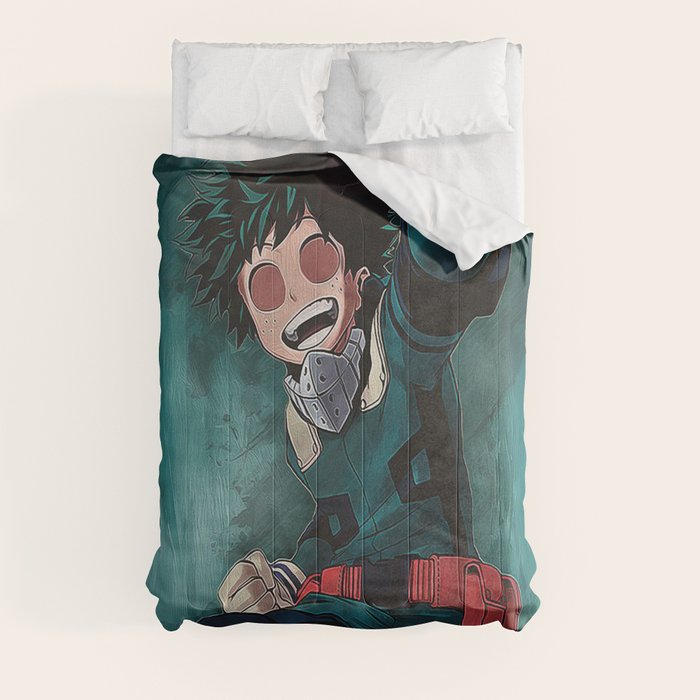 MIDORIYA IZUKU / DEKU MY HERO ACADEMIA Comforter by Tanisha Burch
