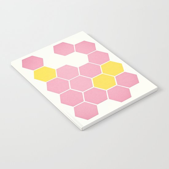 Pink Honeycomb Notebook