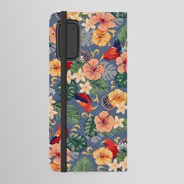 Blue Hawaii Aloha Print with I'iwi Android Wallet Case