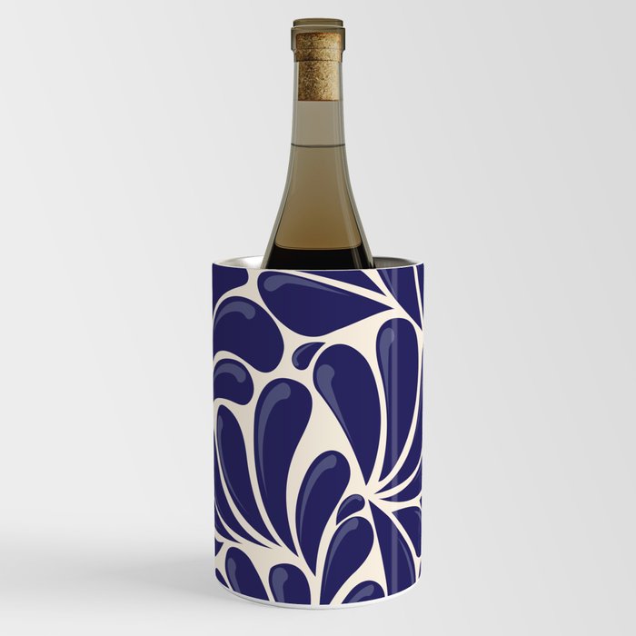 Mexican Talavera Organic Shapes by Akbaly Wine Chiller