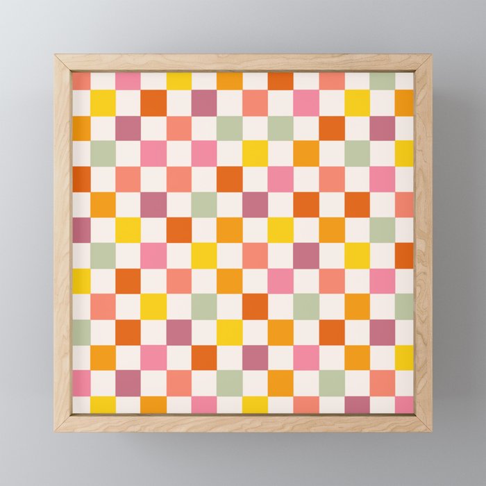 Candy Checkerboard  Framed Mini Art Print