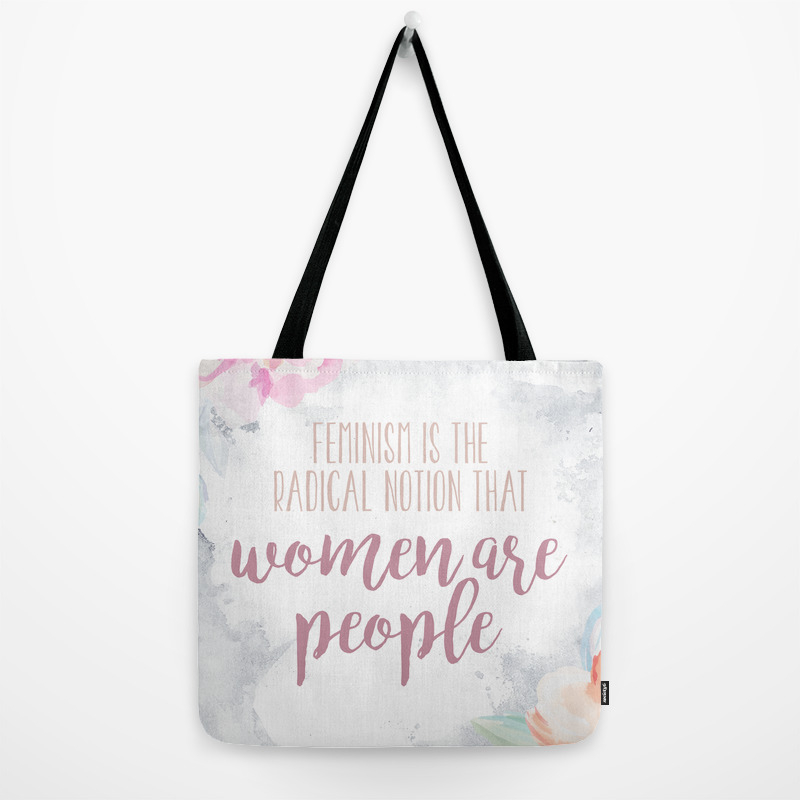 Blue Sold Out New Feminist Tote Bag Three Colors To choose  From 