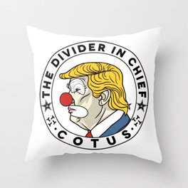COTUS - Clown of the United States Throw Pillow