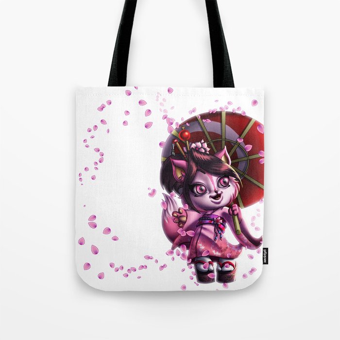 Sakura Kitty Tote Bag