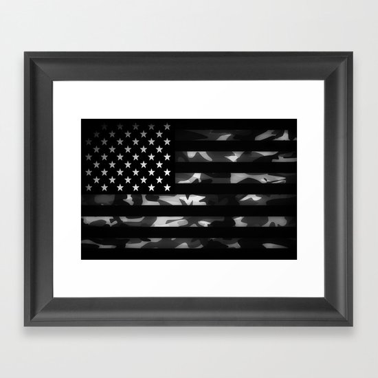 American camouflage Framed Art Print