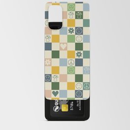 Happy Checkered pattern colorful Android Card Case