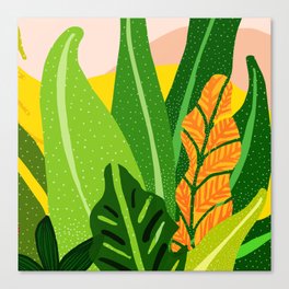 Spring Tropics Abstract Tropical Canvas Print