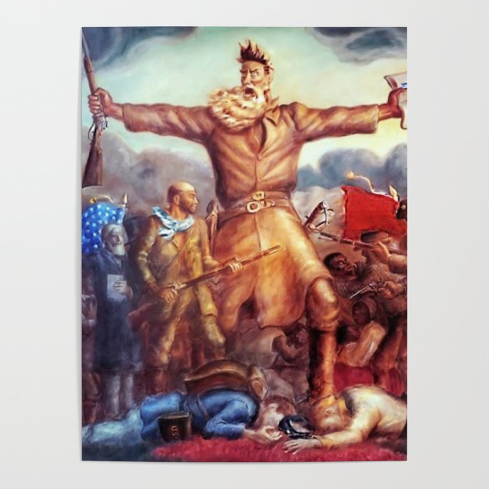 American Masterpiece, Abolitionist John Brown, Tragic Prelude American West portrait painting by John Steuart Curry Poster