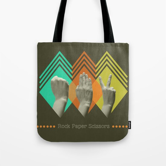 rock paper scissors Tote Bag