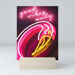 Flamingo Vibes Mini Art Print
