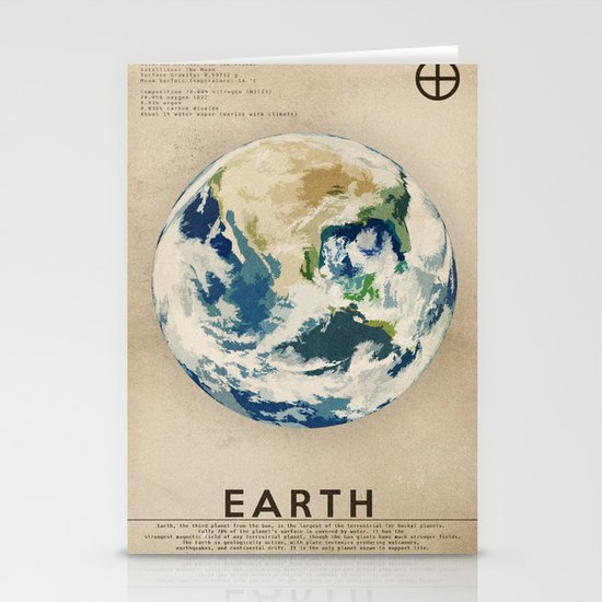 Earth Stationery Cards
