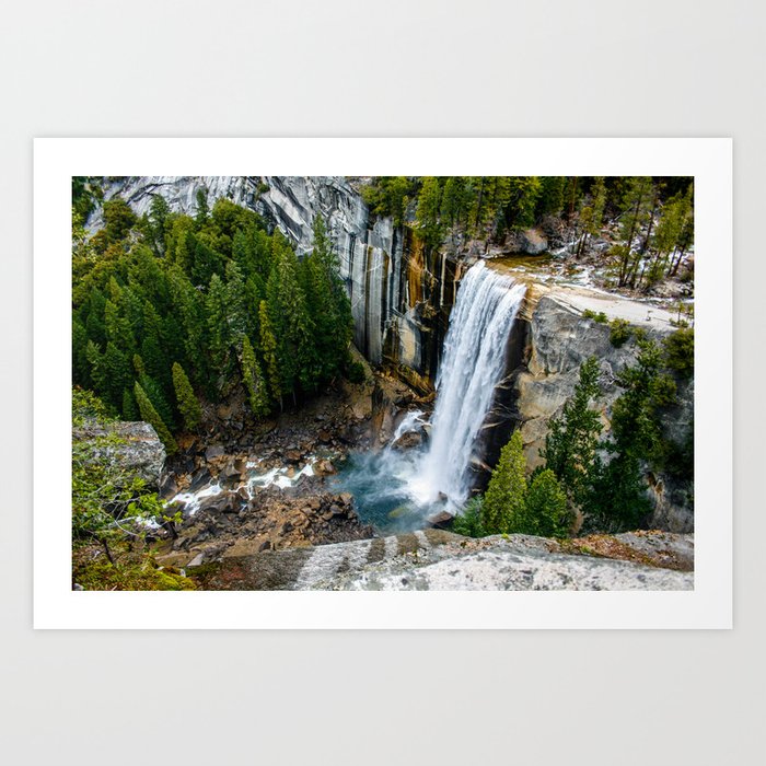 Vernal Falls, Yosemite Art Print