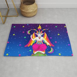 Satanic Baphomet Area Rug Carpet Gothic home decor Satan 666 rug
