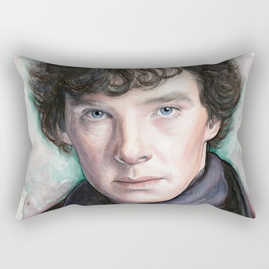 Sherlock Holmes Sherlocked Benedict Cumberbatch Rectangular Pillow