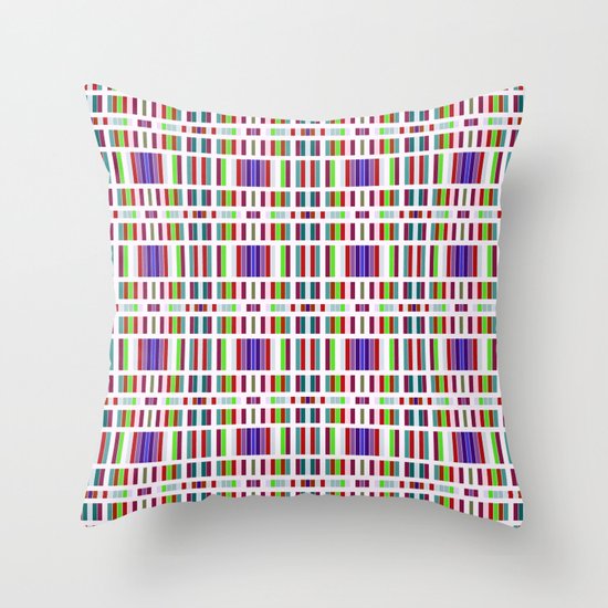 Retro Bar Pattern Throw Pillow