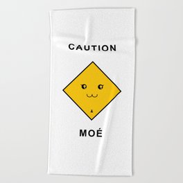 Caution: Moe! Beach Towel