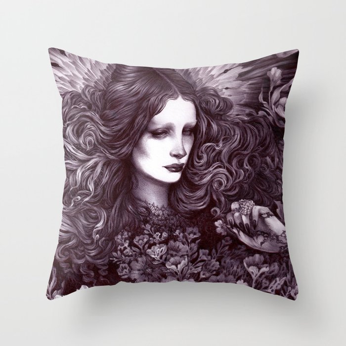 A Touch to Bloom Throw Pillow