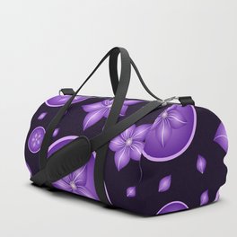 Light purple floral Pattern! Duffle Bag