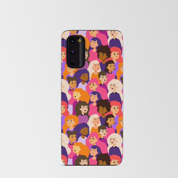 People Everywhere Seamless Pattern #2 Android Card Case