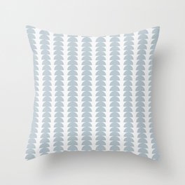 Maude Pattern - Natural Blue Throw Pillow