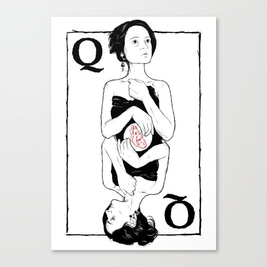 Queen of Hearts Canvas Print