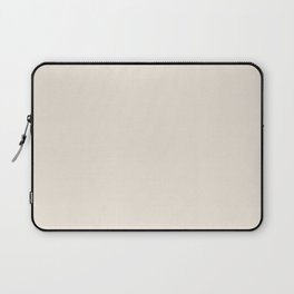 Pale Fresh Off White Cream Linen Solid Color Pairs PPG Sugar Soap PPG1084-1 - Single Shade Colour Laptop Sleeve