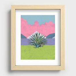 Outside the Greenhouse Recessed Framed Print