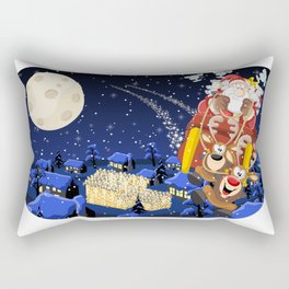 Griswold Toons 14 Santa Over The City Rectangular Pillow