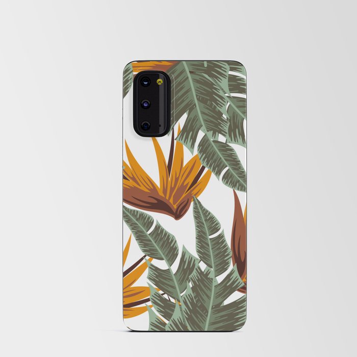 Summer Tropical Resort Plants Leaves Print Android Card Case