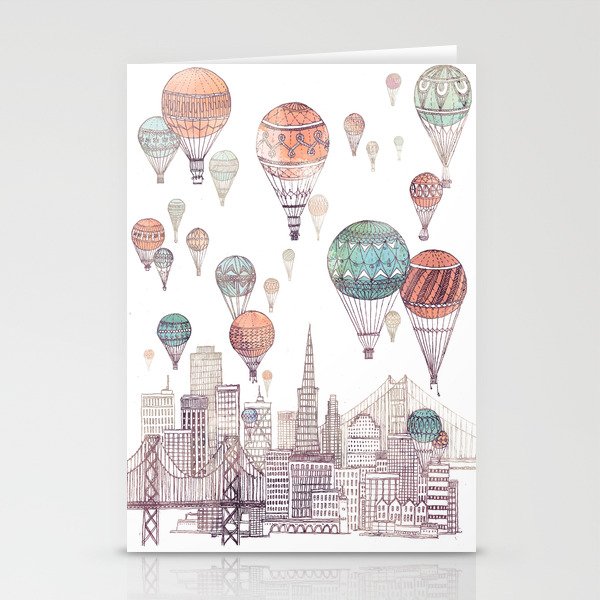Voyages Over San Francisco ~ Refresh Stationery Cards