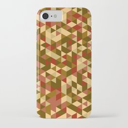 Autumn Palette Alternative Triangle Pattern iPhone Case