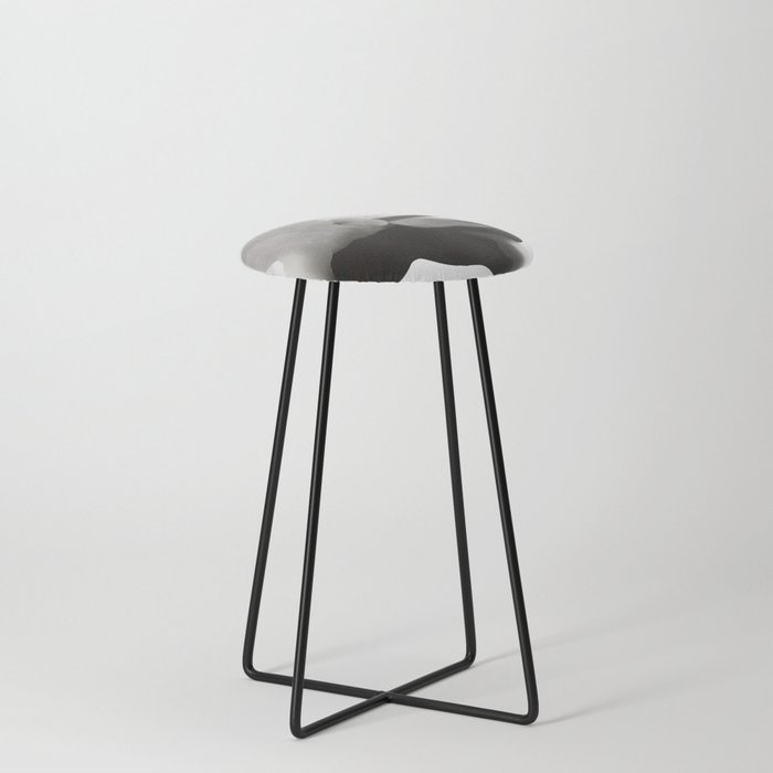 Delicate ink abstract butterfly Counter Stool