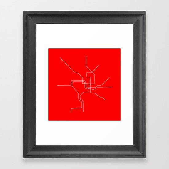 DC Metro Framed Art Print