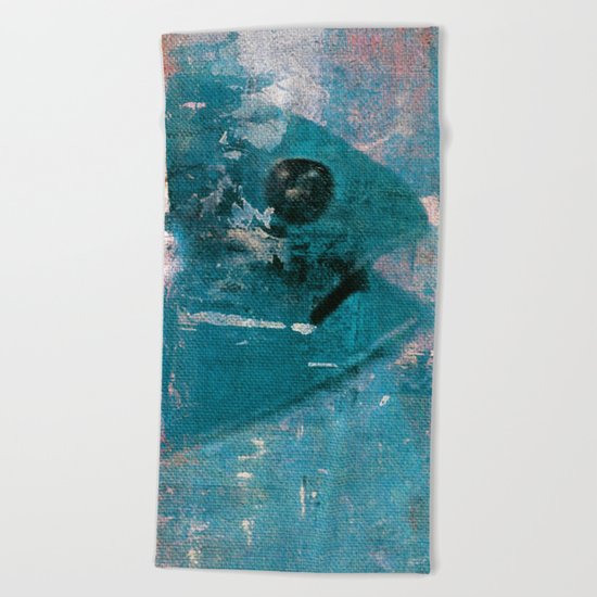 Fish Head 1 Beach Towel