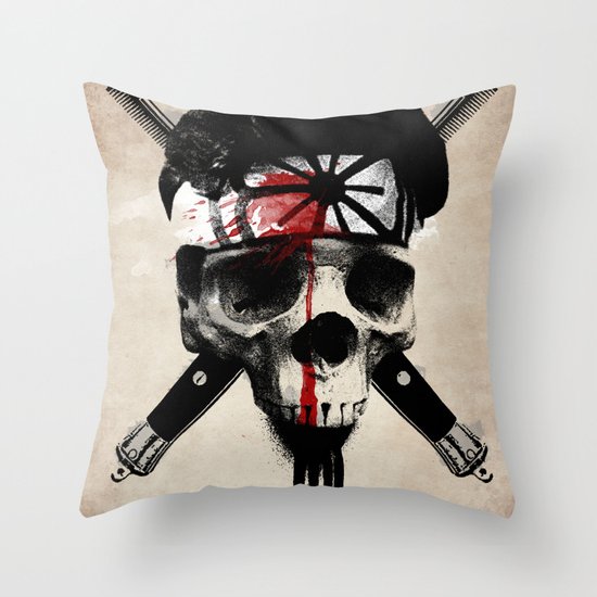 Death to LaRusso Throw Pillow