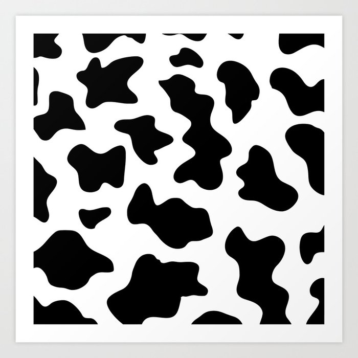 Black And White Ranch Farm Animal Cowhide Western Country