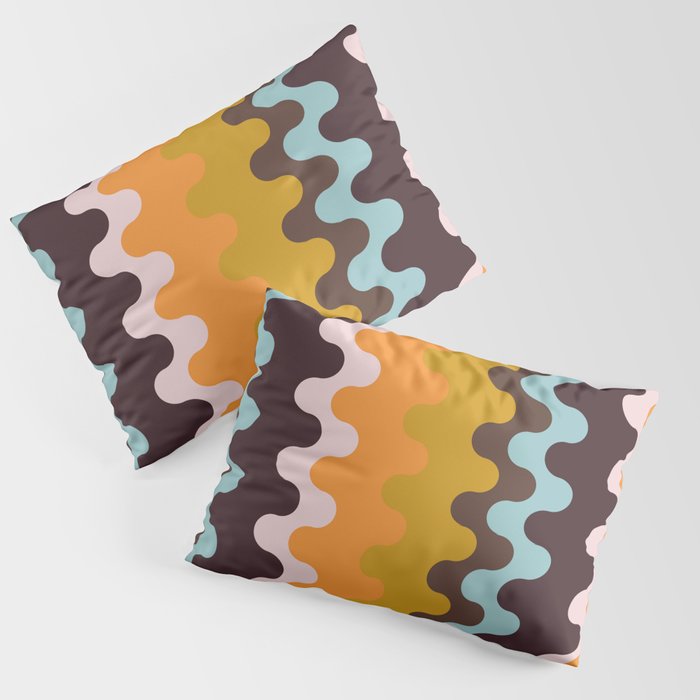 60s Retro Pattern Abstract #2 Pillow Sham