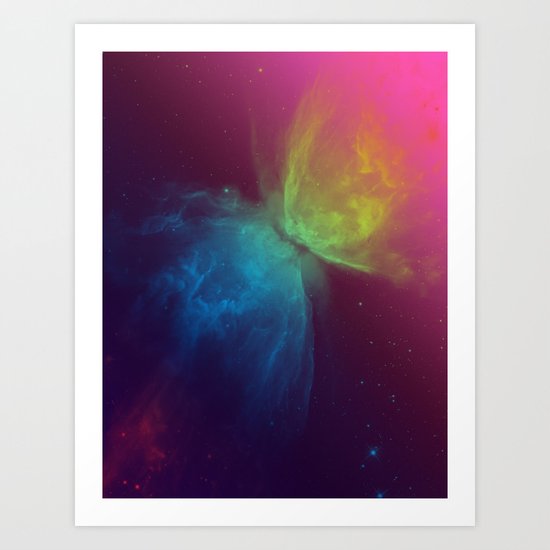 Butterfly Nebula Art Print