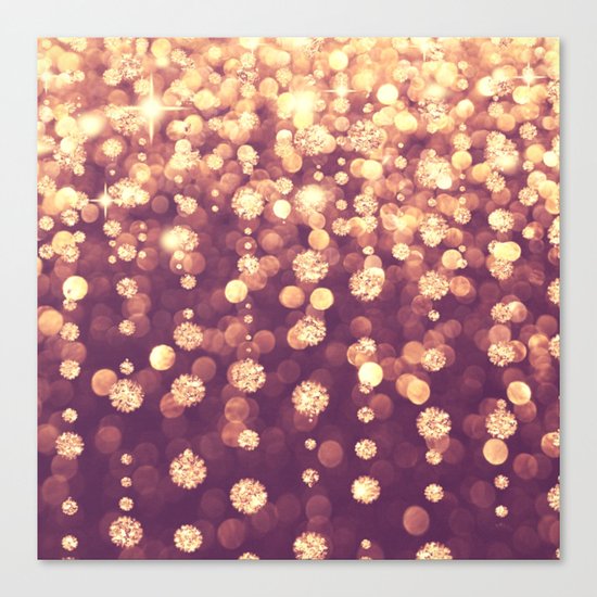 Dazzling Rose Gold Canvas Print