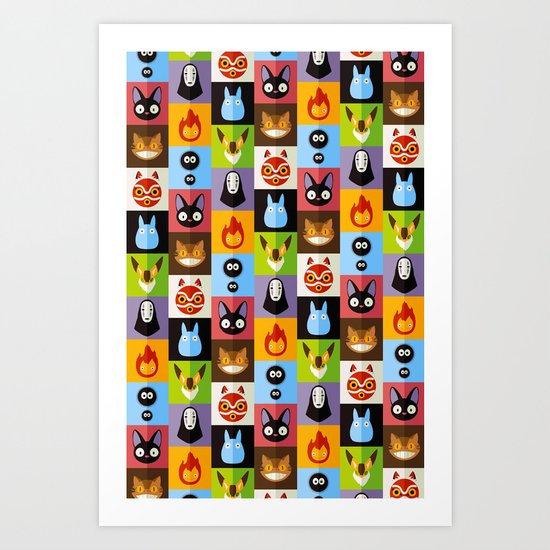 Miyazaki's Art Print