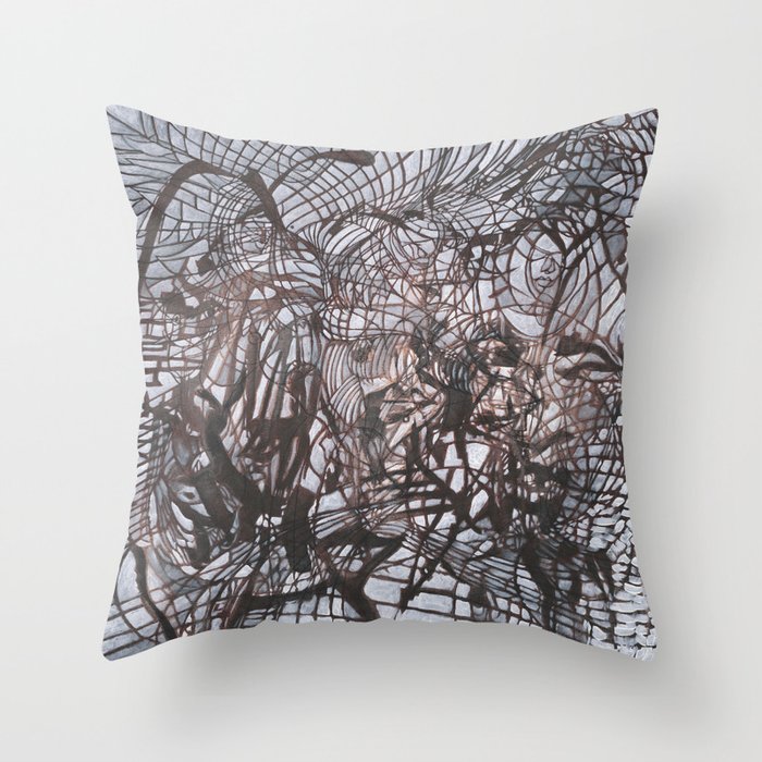 Table Dwellers Throw Pillow