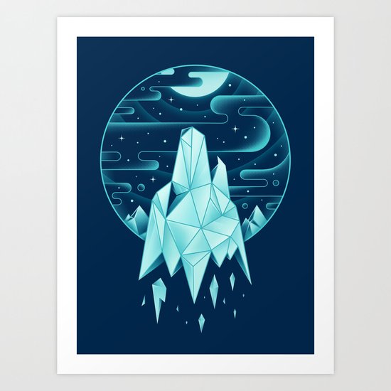 Arctic Wolf Art Print