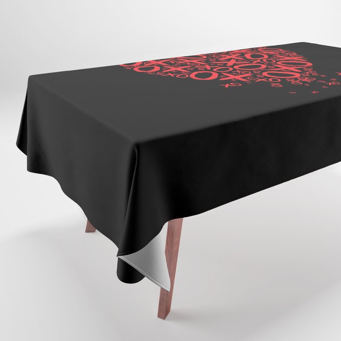 XOXO Heart Tablecloth